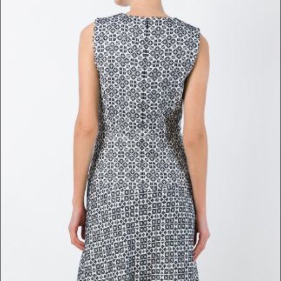 NWT Tory Burch Flared Sleeveless Jacquard Dress - Picture 7 of 8